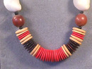 Wonderful BoHo Neck!,Dyed Wood Lentils,Vint