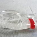 Reverse Carved Monkey Pin Lucite 1930s Red Collar Nice Size!