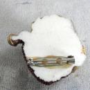 Christmas Bear Pin Head Santa Hat Vintage