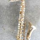 Saxophone Rhinestone Pin Vintage Loaded