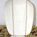 Salmon Enamel Lariat Vintage Sweet and Simple