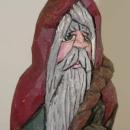 Santa Hand Carved Figure Numbered 11/100 Limited Edition Signed Hand Painted