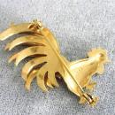 Spain Damascene Rooster Pin Toledo Vintage