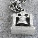 Tourist Pennsylvania Bracelet 3 Charms Signed Safety Chain