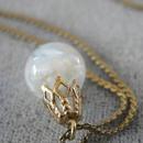 Vintage Floating Opals Necklace Pendant Gorgeous