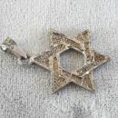 Judaica Star of David Pendant Sterling Silver Chunky Vintage