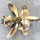 Violet Orchid Pin Vintage Brooch Large Gorgeous