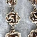 Sterling Long Roses Earrings 2.5 In Gorgeous Mexico Vintage
