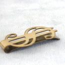 Dollar Sign Money Clip Gold Filled Vintage Signed