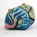 Kathrine Baumann Purse Coin Fish Beverly Hills Collectibles Minaudiere Swarovski