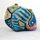 Kathrine Baumann Purse Coin Fish Beverly Hills Collectibles Minaudiere Swarovski