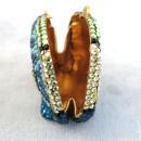 Kathrine Baumann Purse Coin Fish Beverly Hills Collectibles Minaudiere Swarovski