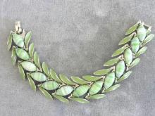 ART Varigated Bracelet,Enamel,Grn,Vintge