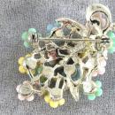 ART Pastel Flowers Enamel Brooch Vint SPRING!