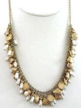 NAPIER Shell Necklace Vintage Loaded Charms