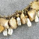 NAPIER Shell Necklace Vintage Loaded Charms