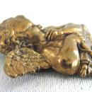 Cherub Detailed Brooch Pin Vintage Antique Wash Cupid Putti