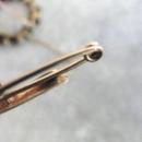 Exquisite Edwardian Watch Pin Graduated Pearls Safety Gold