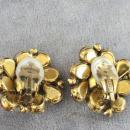 Kramer Vintage Earrings Autumn Color Rhinestones Gorgeous