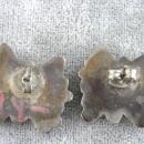 Zuni Butterfly Earrings OLD Turquoise Coral Sterling Posts