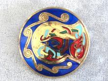 Ireland Enamel Pin Pendant Beautiful Colors Book of Kells