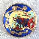 Ireland Enamel Pin Pendant Beautiful Colors Book of Kells