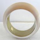 Alexis Bittar Luminous Gold Bangle Wide Dome Textured Vintage