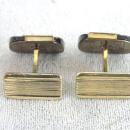 AmeriKaner Etched Cuff Links Black Mother of Pearl Beautiful