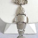 Large Articulated Fish Necklace Vintage Nice