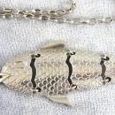 Large Articulated Fish Necklace Vintage Nice