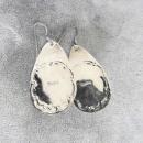 Native American Turquoise Earrings Pierced Large Vintage Sterling