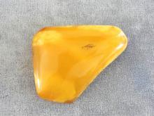 Freeform AMBER Brooch Pin Natural Vintage Butterscotch