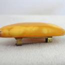 Freeform AMBER Brooch Pin Natural Vintage Butterscotch
