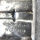 Sterling Victorian House Pin Massachusetts