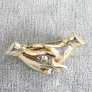 Vintage Clasped Hands Pin Rhinestone Couple Engagement