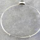 Vintage Cats Eye Sterling Bracelet Bangle Cuff Locking Silver Artisan Studio Deep Green