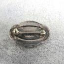 Blister Pearl Set Demi Vintage Pin Earrings Sterling Silver