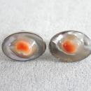 Blister Pearl Set Demi Vintage Pin Earrings Sterling Silver