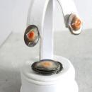 Blister Pearl Set Demi Vintage Pin Earrings Sterling Silver