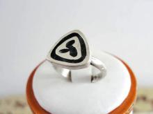 Vintage Playboy Bunny Ring Sterling Silver Chunky