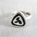 Vintage Playboy Bunny Ring Sterling Silver Chunky