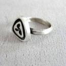 Vintage Playboy Bunny Ring Sterling Silver Chunky
