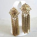 Chain Swag Earrings Vintage Royal Openwork 3.5 Inches