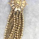 Chain Swag Earrings Vintage Royal Openwork 3.5 Inches