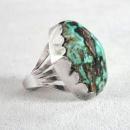 Huge Turquoise Sterling Ring Silver Native American Old