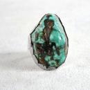 Huge Turquoise Sterling Ring Silver Native American Old