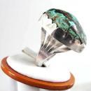 Huge Turquoise Sterling Ring Silver Native American Old