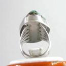 Huge Turquoise Sterling Ring Silver Native American Old