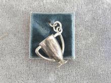 Sterling Trophy Charm Cup Vintage New On Card Signed