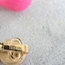 Fabulous Crown Trifari Hot Pink Drop Earrings Vintage